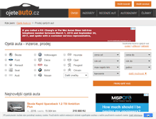 Tablet Screenshot of ojeteauto.cz